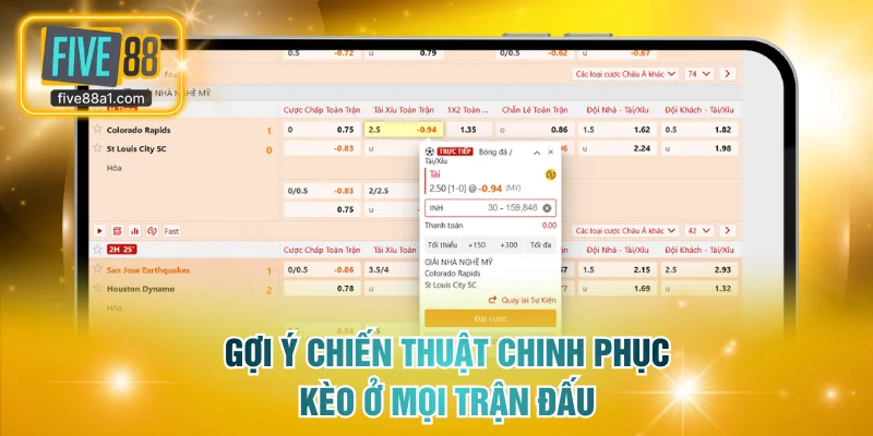Gợi ý chiến thuật chinh phục kèo ở mọi trận đấu